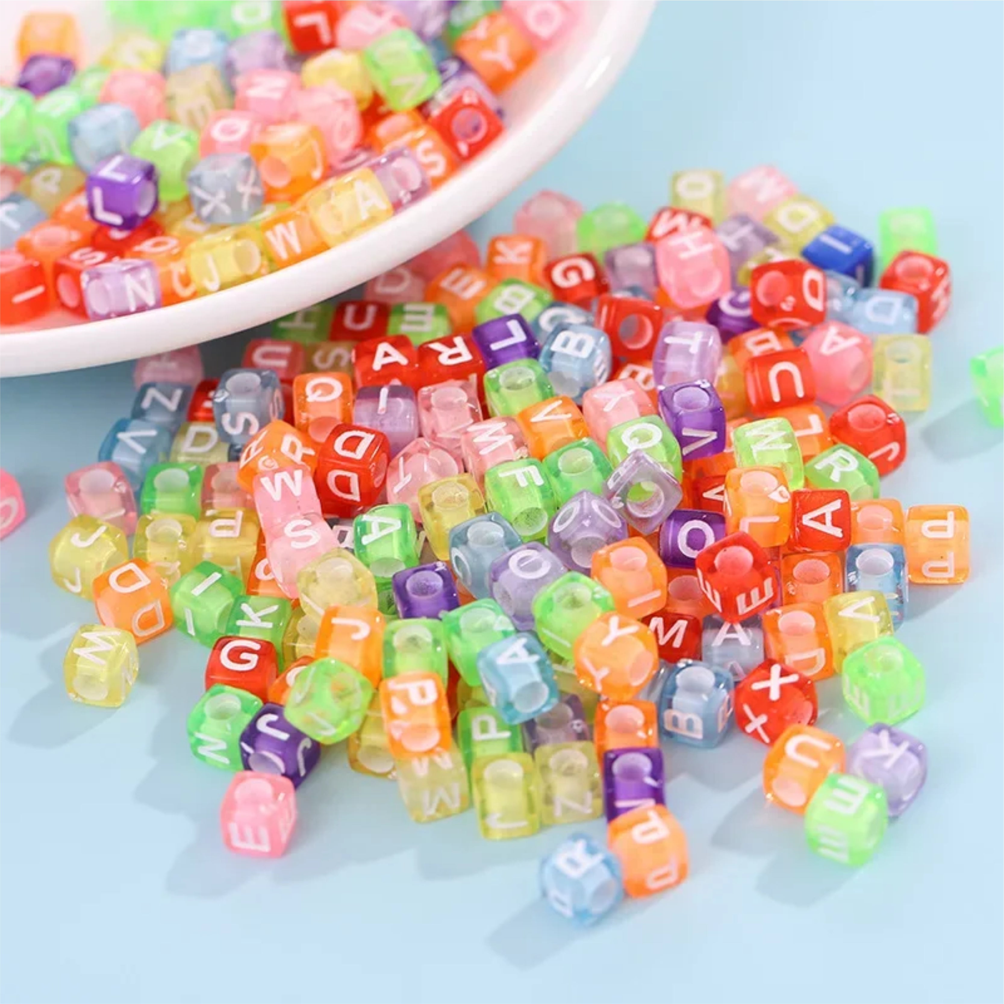 Art and Craft Plastic Alphabets - Multicolour - CRAFT