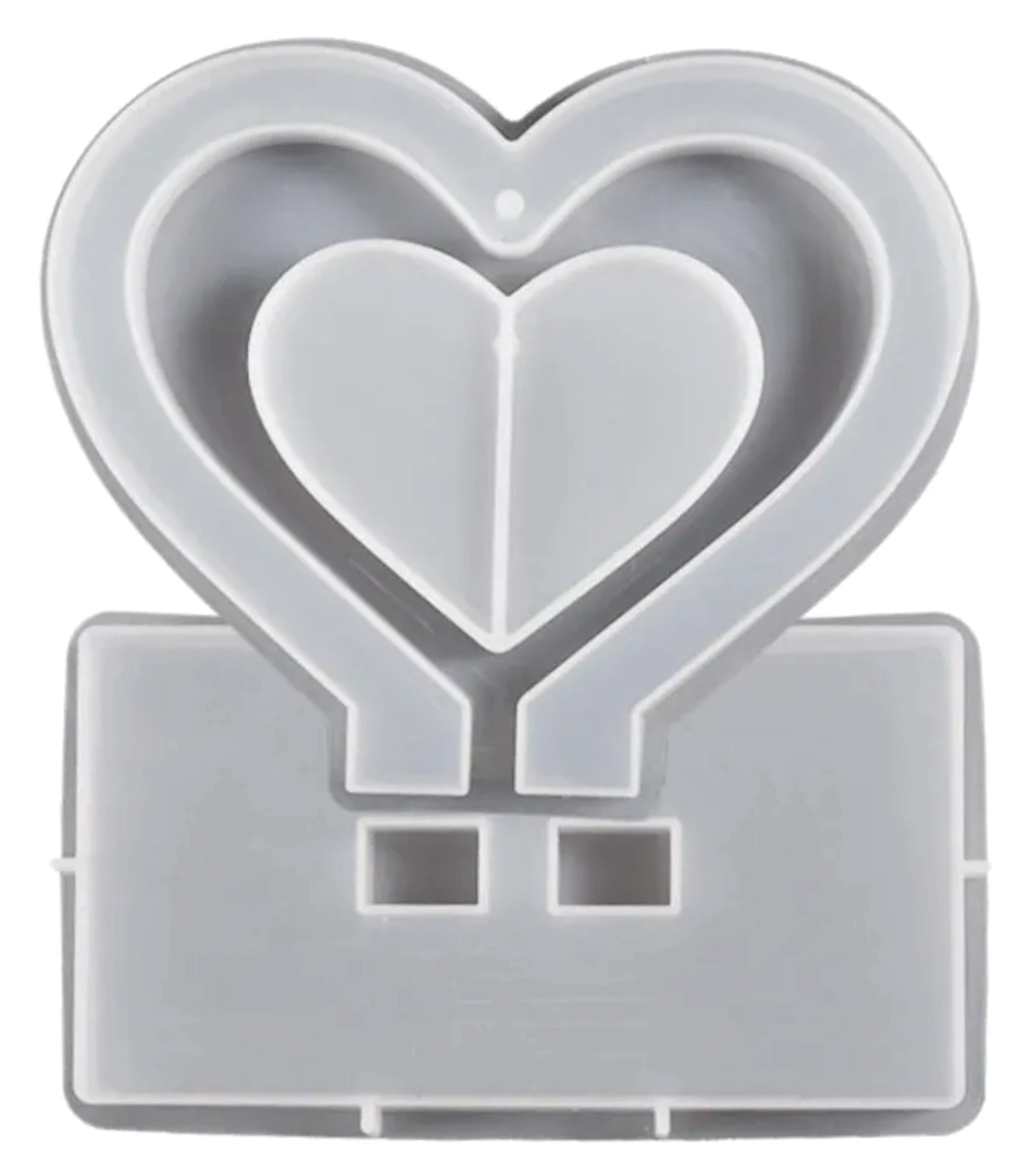 Silicone Mold Love Photo Frame - White