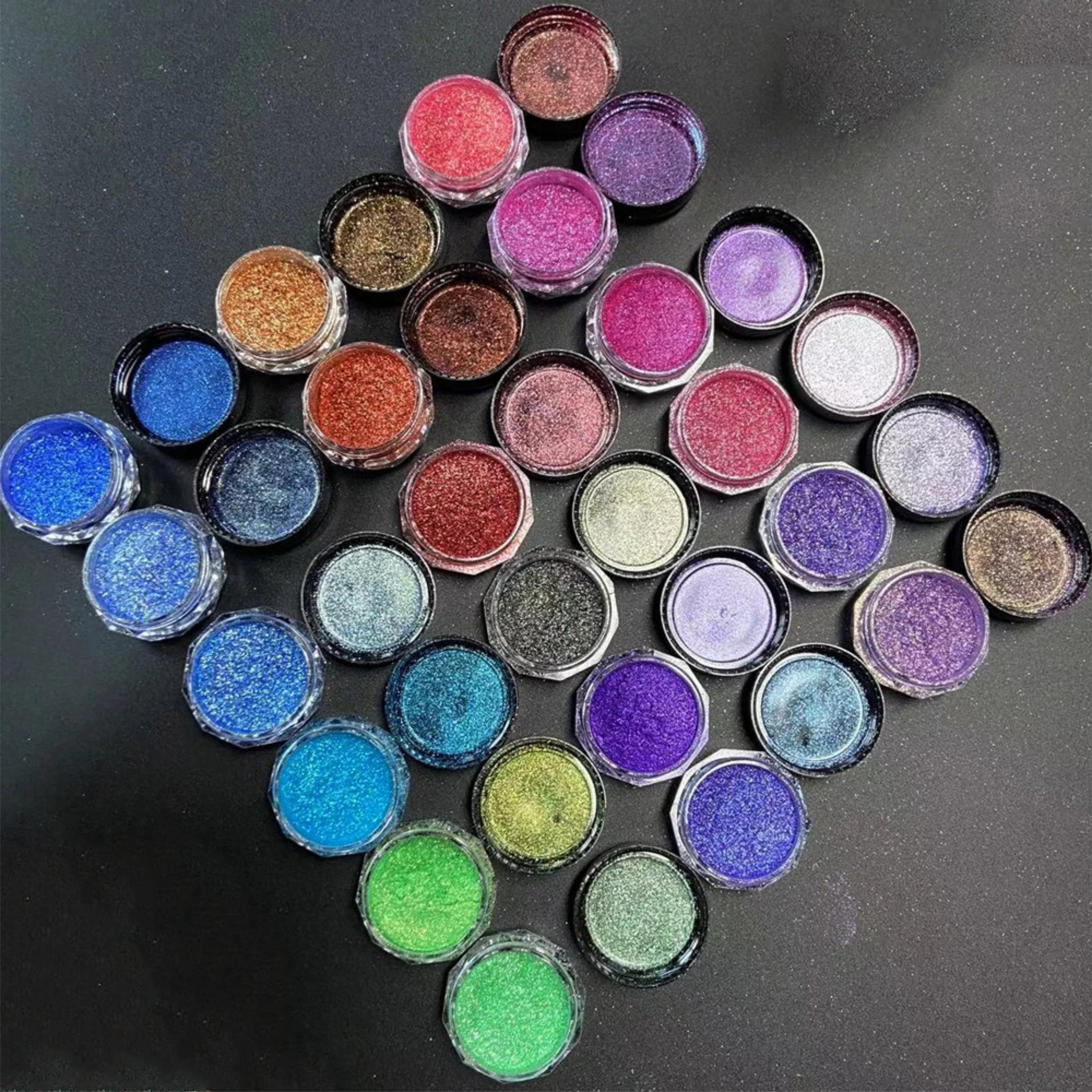 Mica Powder Fluorescent (36Pcs) Set - Multicolour