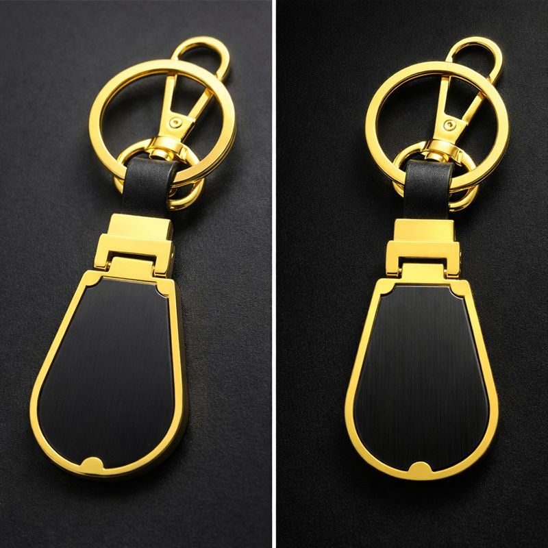 Premium Metal Keychain – Gold & Black Luxury Design 1pc