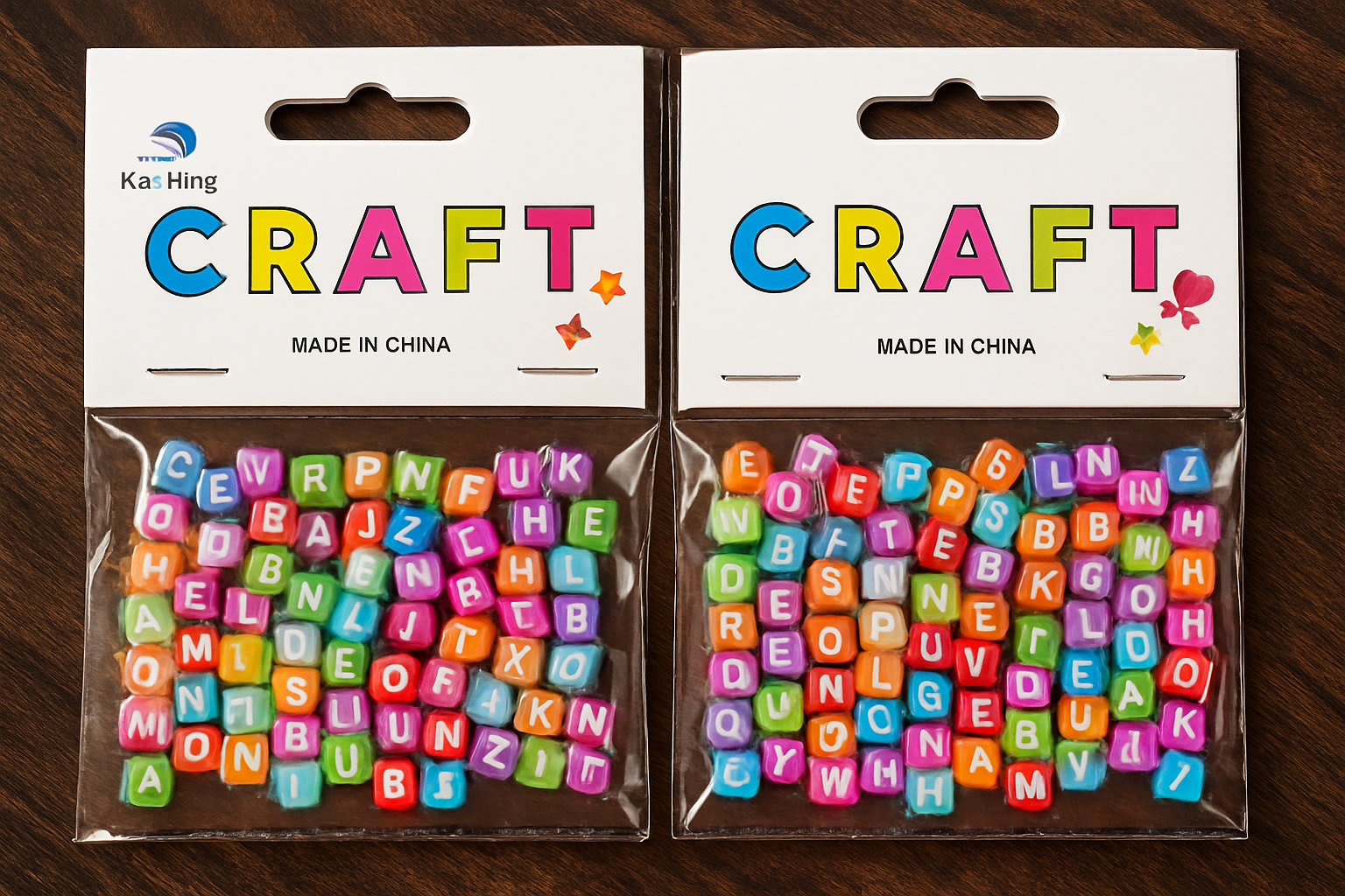 Art and Craft Plastic Alphabets - Multicolour - CRAFT