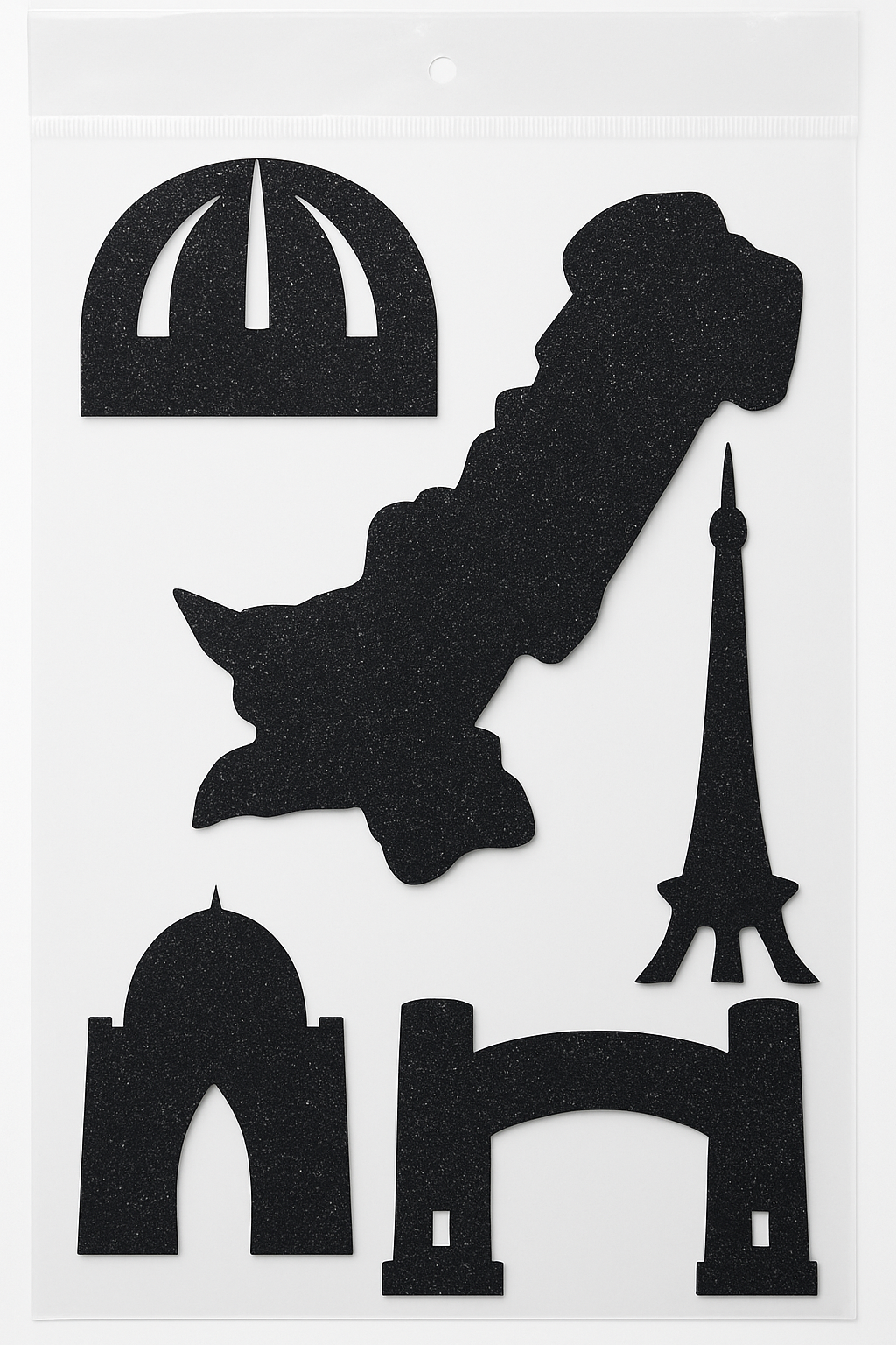 Foaming Glitter Sticker Pakistan Monuments