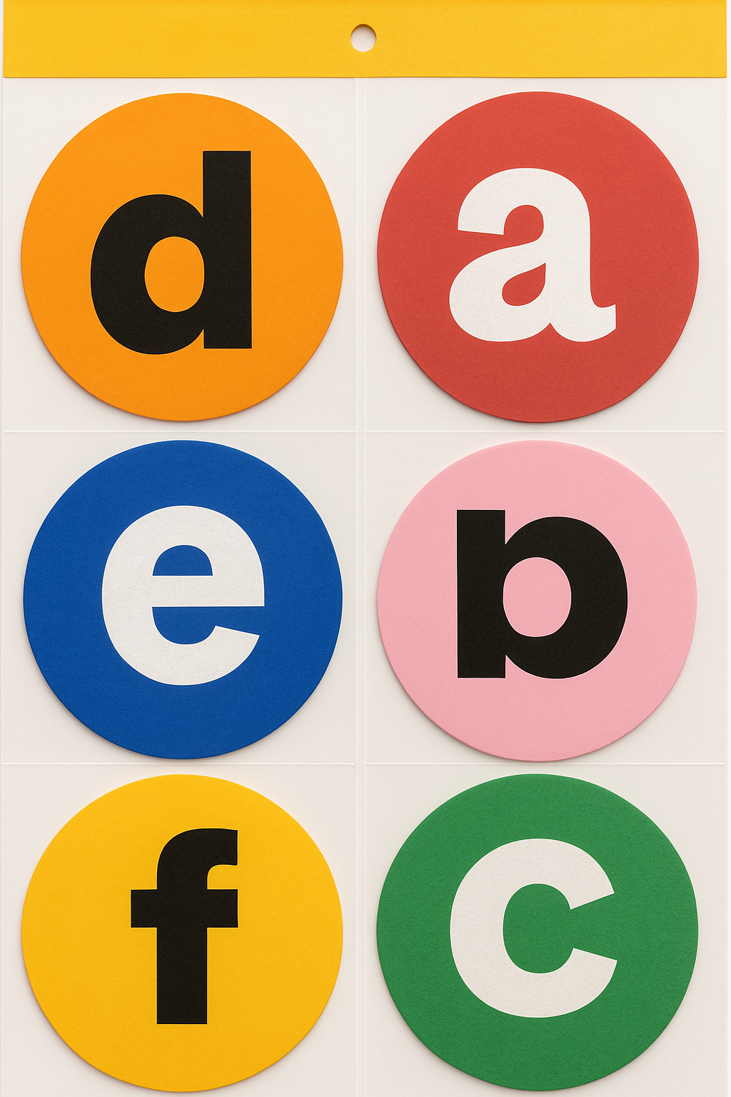 Foaming Capital A.B.C (Circle Shape)