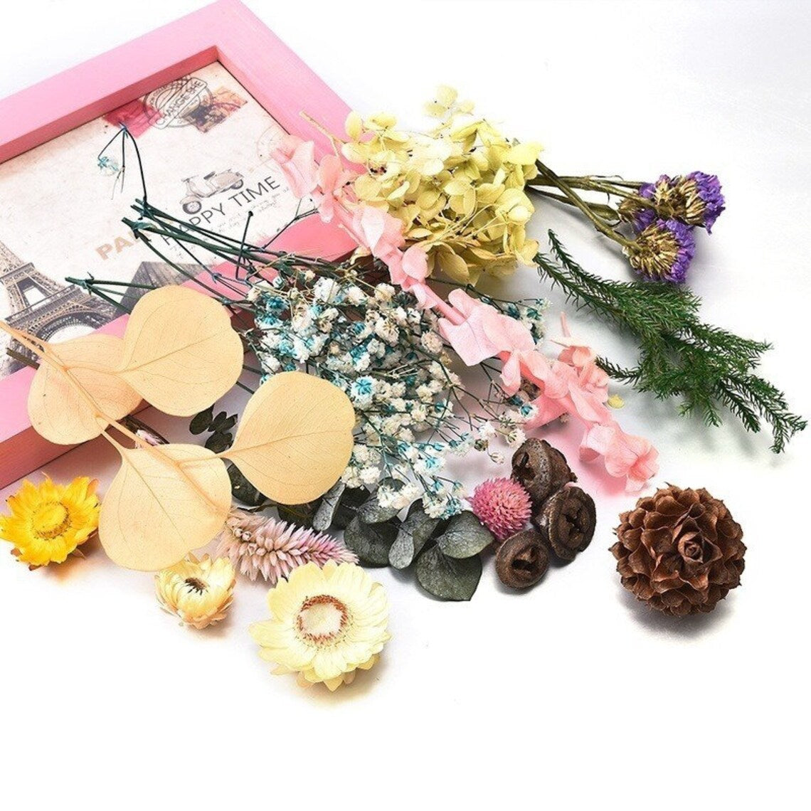 1 Box Mix Beautiful Real Dried Natural Flowers for Resin Jewelry Craft Making