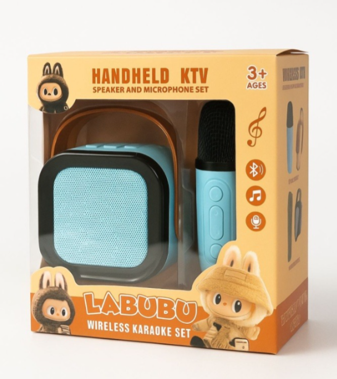 LABUBU Handheld KTV Wireless Karaoke Speaker & Microphone Set for Kids (3+ Ages) Limited Stock