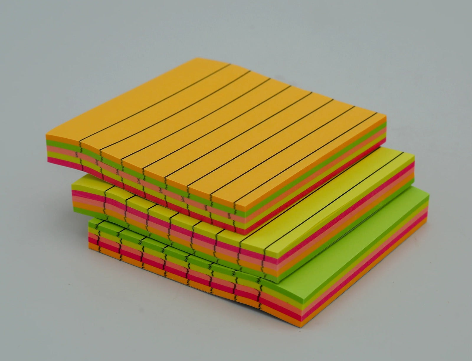 Neon Color Sticky Note Pads 3x4 – Multicolor Self-Adhesive Memo Sheets Pack