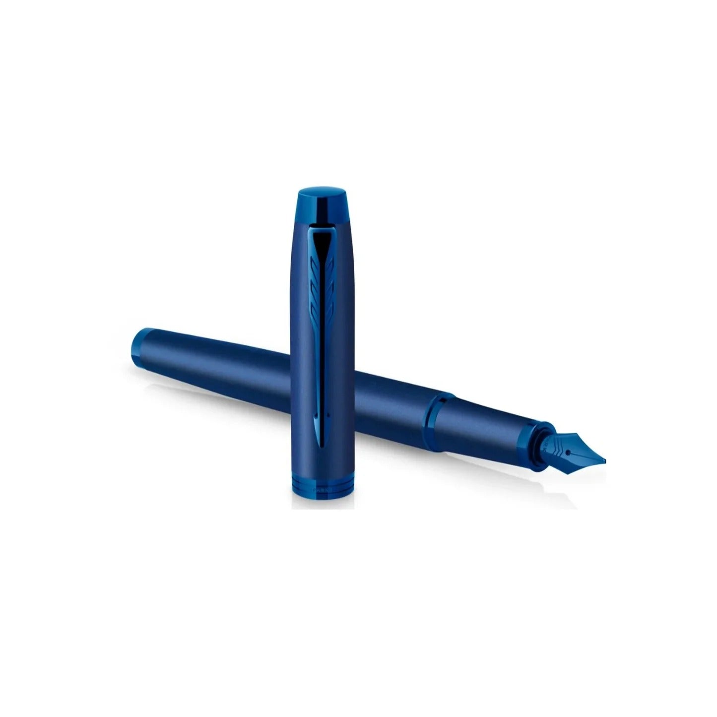 Parker IM Mono Blue Fountain Pen | Premium Blue Metal Body | Smooth Writing | Luxury Gift Pen with Gift Box
