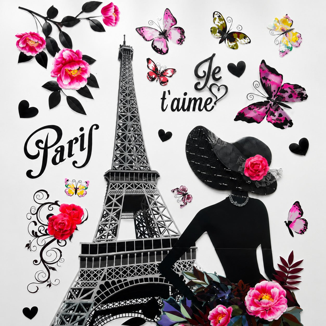 6D Room Decor Wall Stickers | Premium Peel & Stick Wall Art | 19.5 × 30 Inch