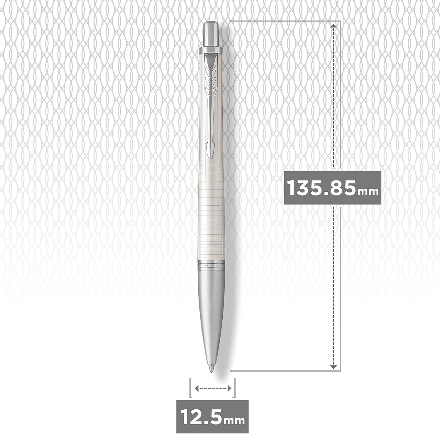 Parker Urban Ballpoint Pen, Premium Pearl Metal Chiselled