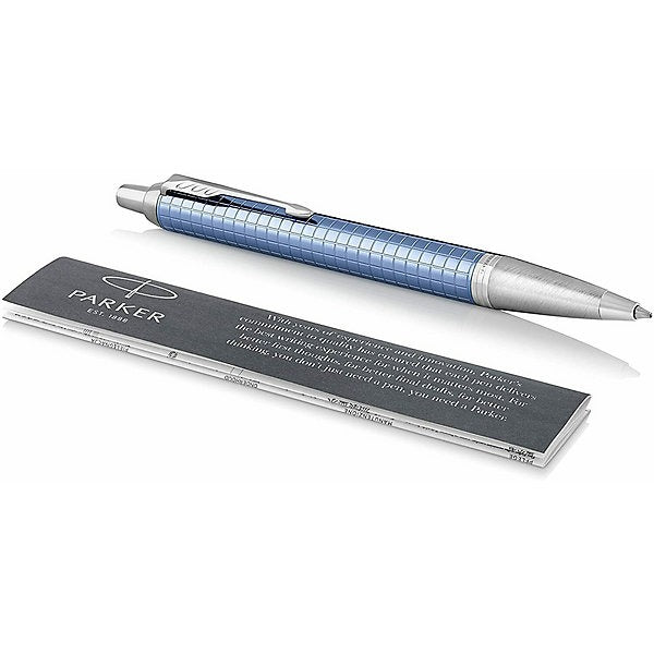 Parker IM Ballpoint Pen, Premium Blue with Medium Point Black Ink Refill, Gift Box (1975573)