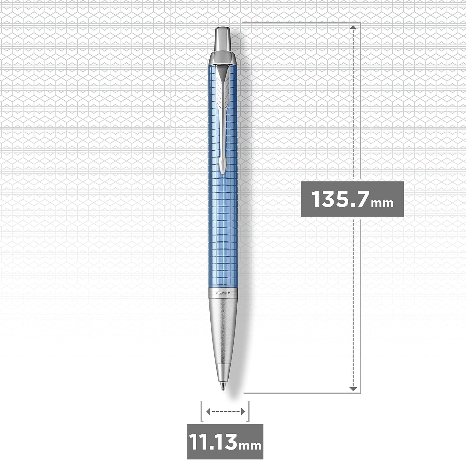 Parker IM Ballpoint Pen, Premium Blue with Medium Point Black Ink Refill, Gift Box (1975573)
