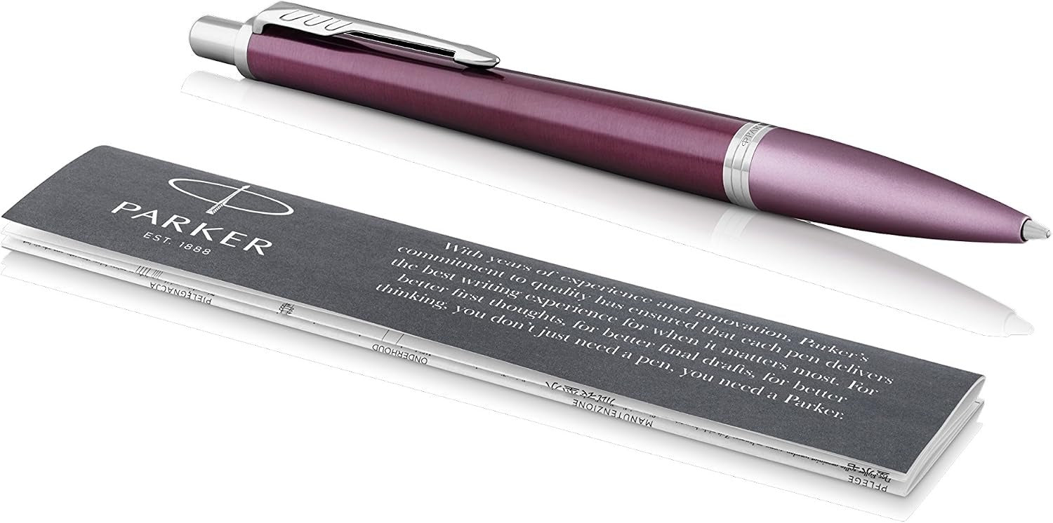 Parker Urban Ballpoint Pen, Premium Dark Purple with Medium Point Blue, 1931569