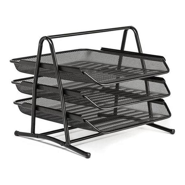 Metal Mesh Letter Tray 4 Step