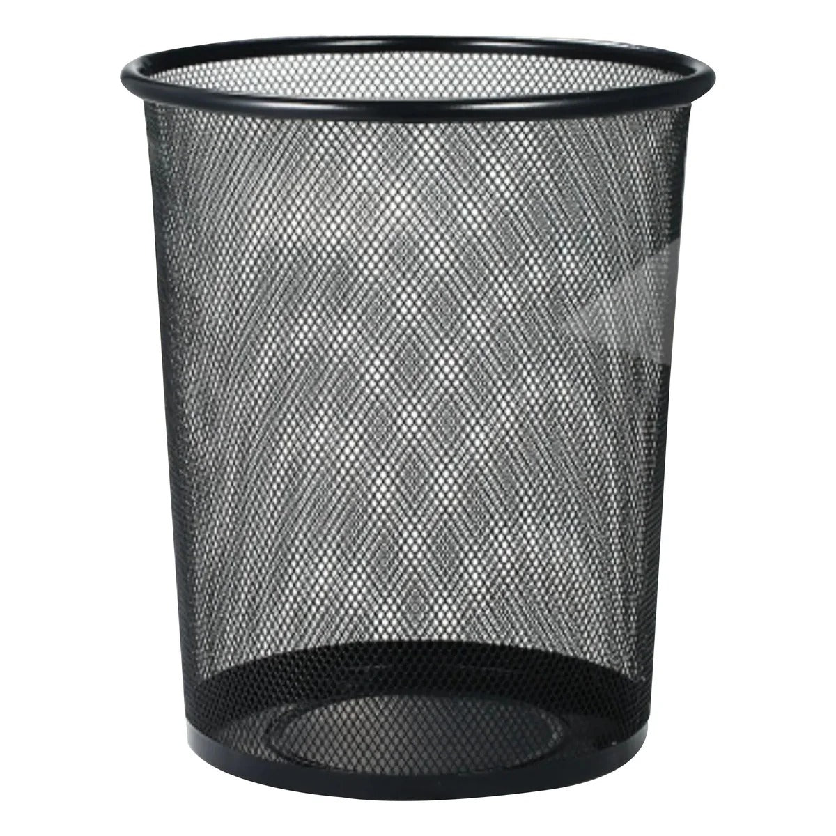 Metal Mesh Black Round Dustbin | Small & Large Waste Bin | Premium Office Dustbin | Home, Office & Workspace Trash Bin