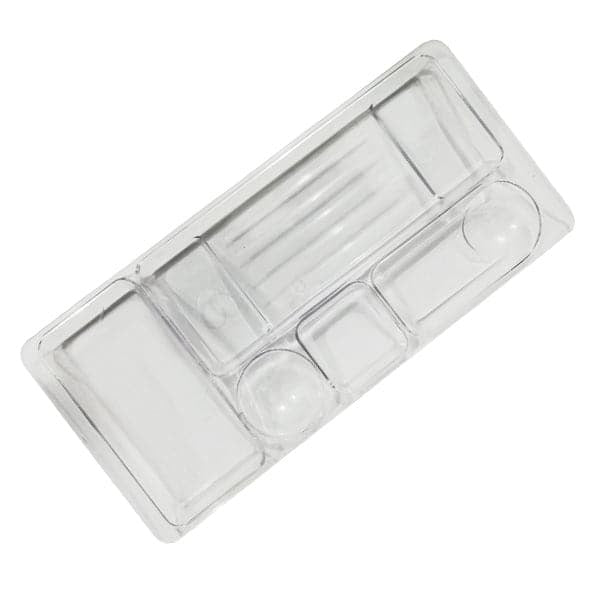 Averi Desk Tray Organizer, Multi-Compartment Storage (Black & Clear Options)