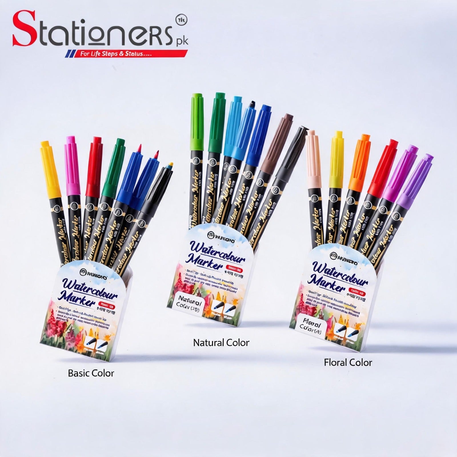 Mungyo Watercolor Twin Tip Pen 6Pcs Set