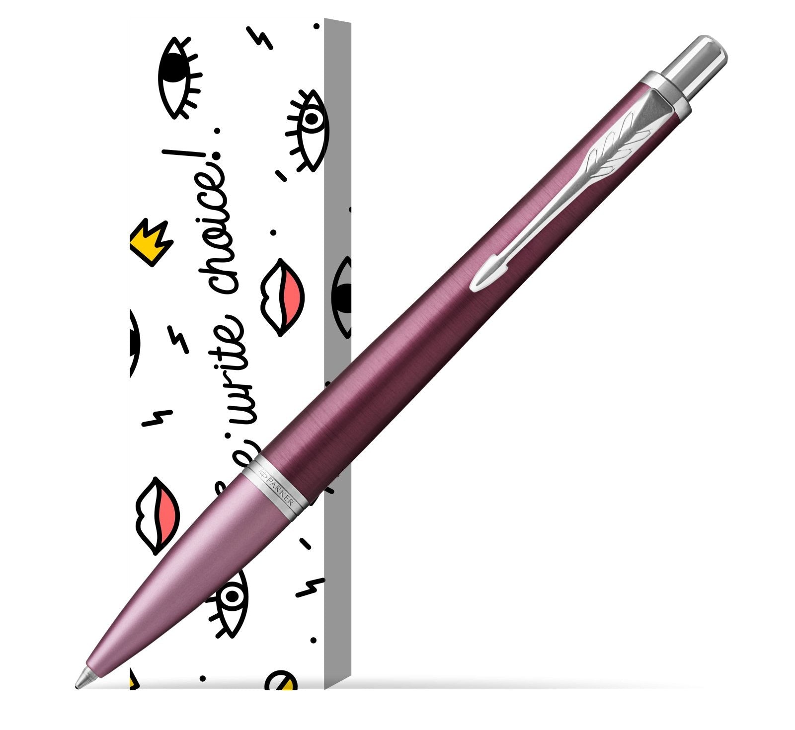 Parker Urban Ballpoint Pen, Premium Dark Purple with Medium Point Blue, 1931569