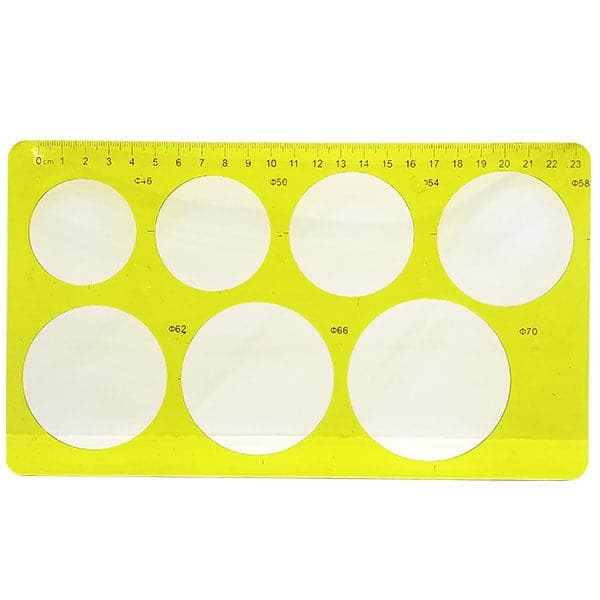Circle Plate Scale 2088 & 4311 – Geometric Circle Template Ruler for Drawing, Drafting & Technical Design