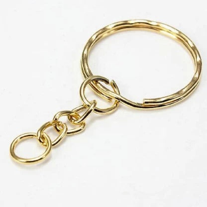 Stainless Steel Key Rings Golden and Silver 1pc