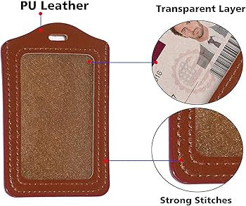 Card Cover Leather - Brown 1Pc Sizes A1 & B1