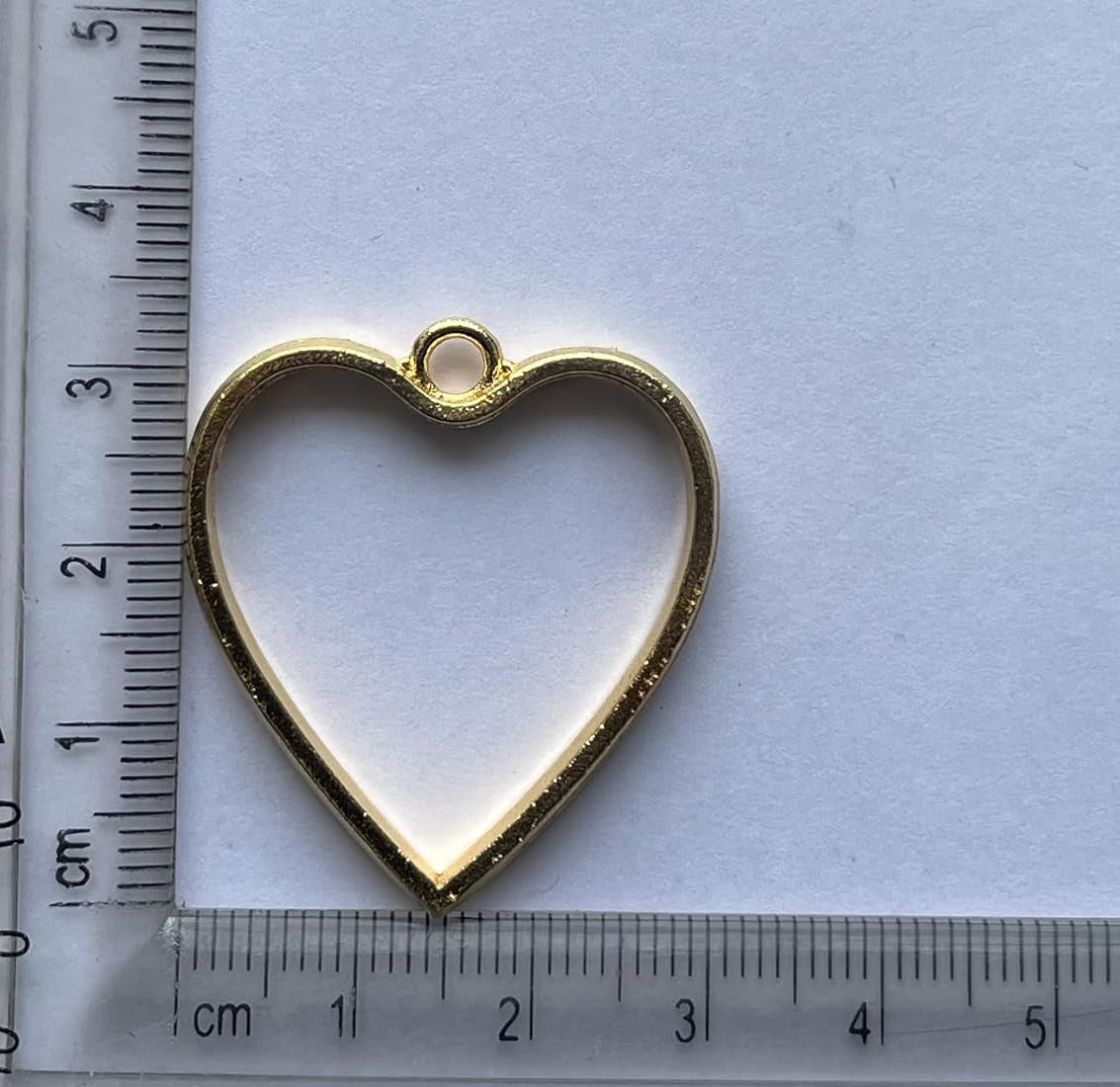 Resin Art Gold Heart-Shaped 1pc