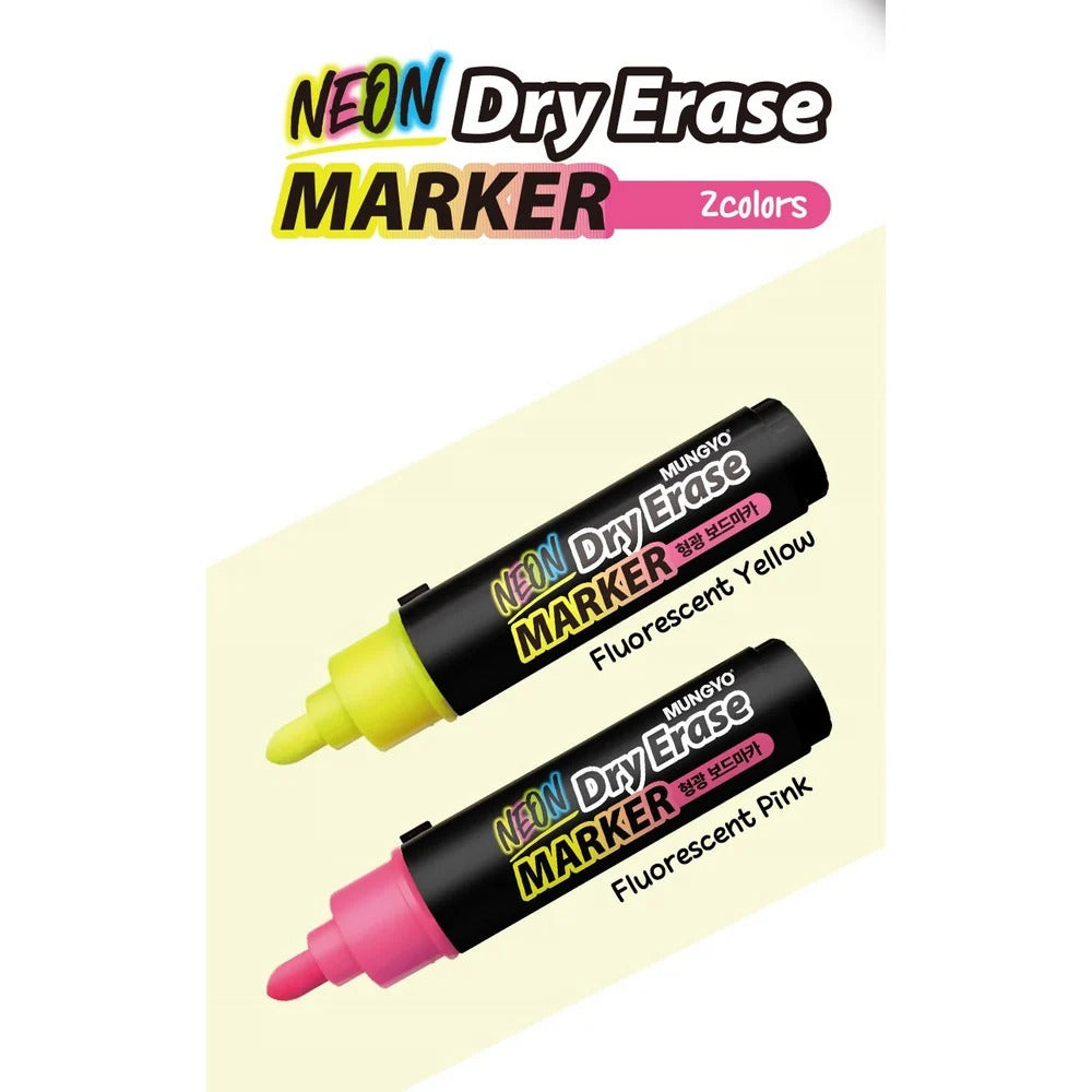 Mungyo Neon Dry Erase Marker Pack Of 2 Pcs