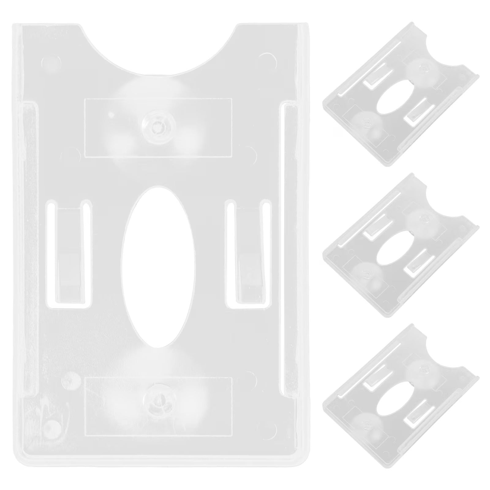 Plastic ID Card Holder Pack Of 3