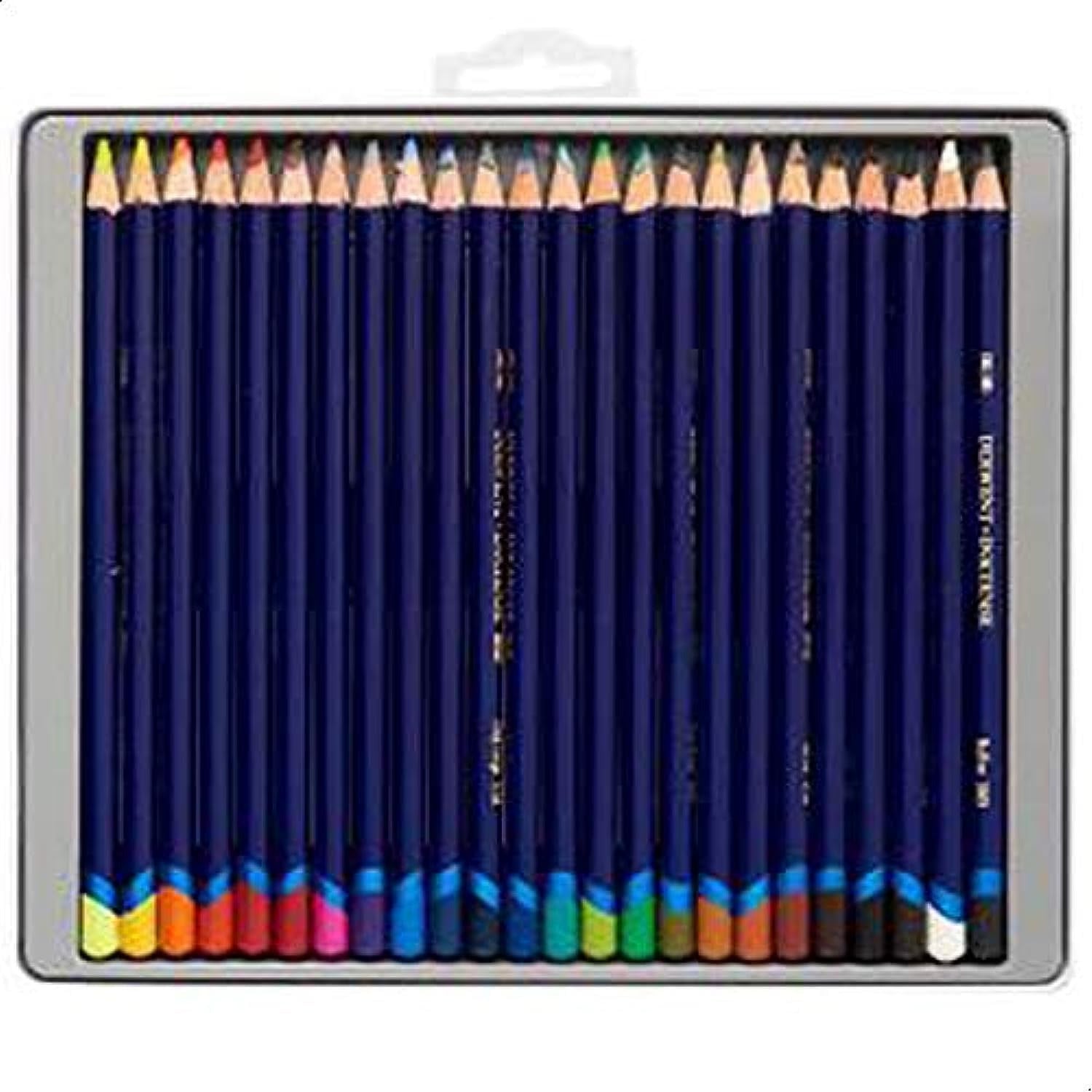 Derwent Inktense Pencils, 4mm Core, Metal Tin, 24 Count