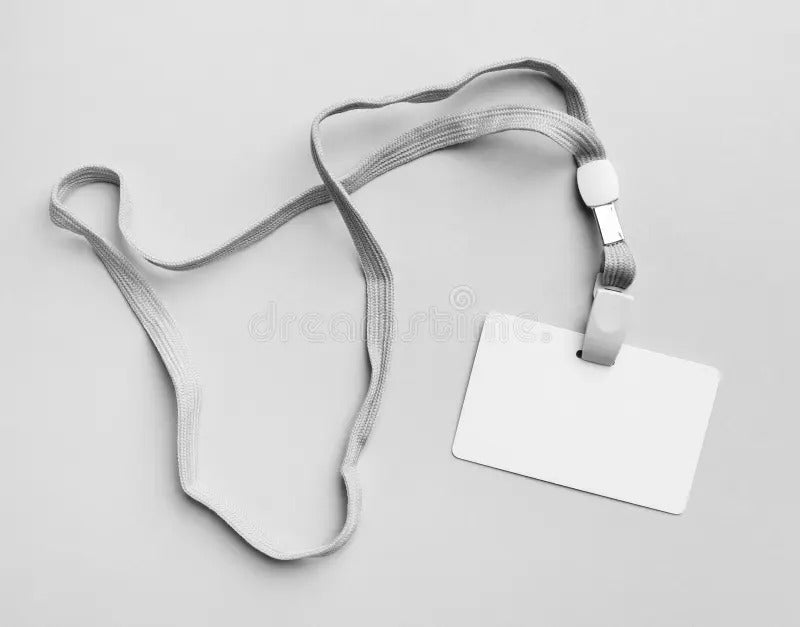 ID Card Ribbon Lanyard with Plasti Clip 10PCS– Multiple Colours