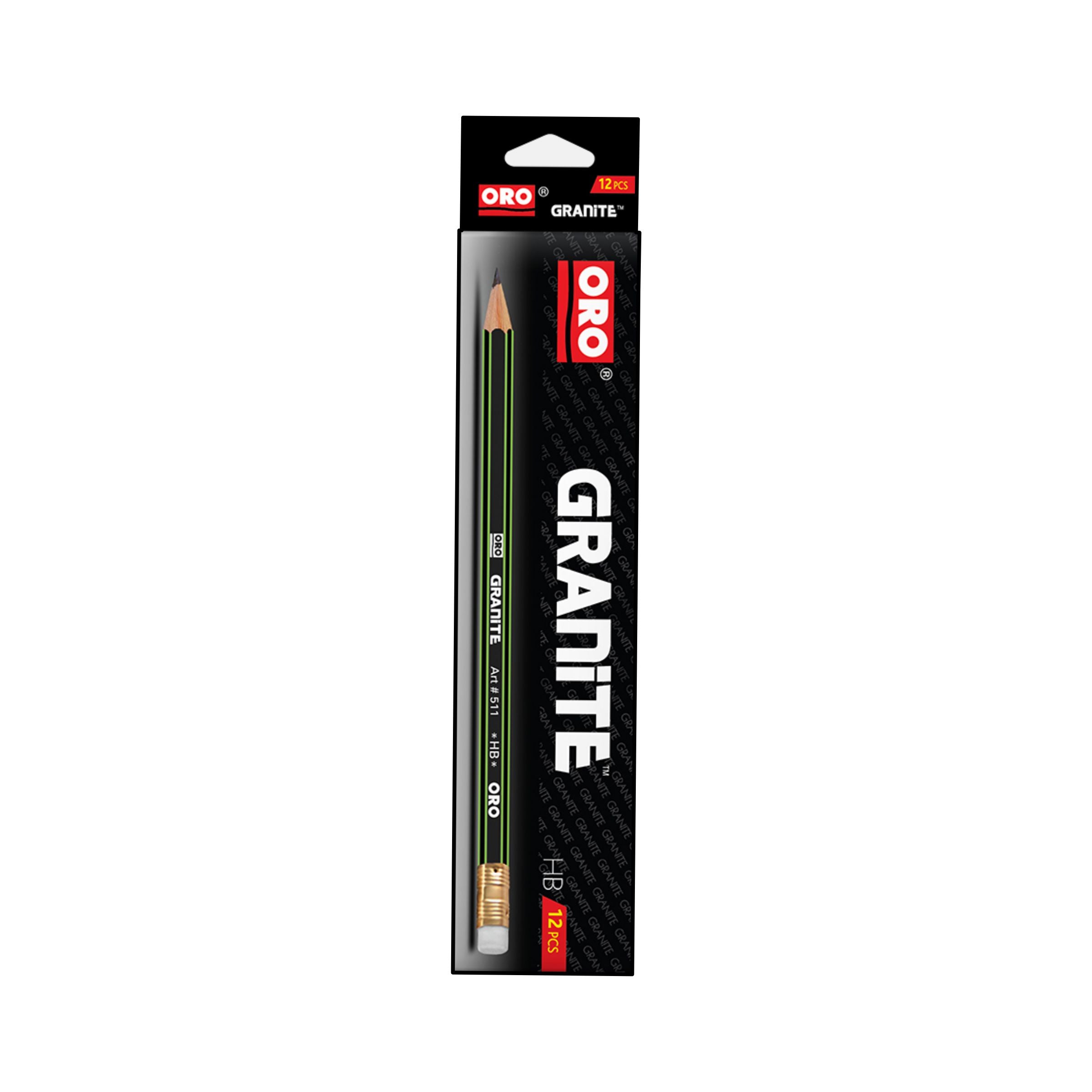 Oro Granite Lead Pencil Pack of 12