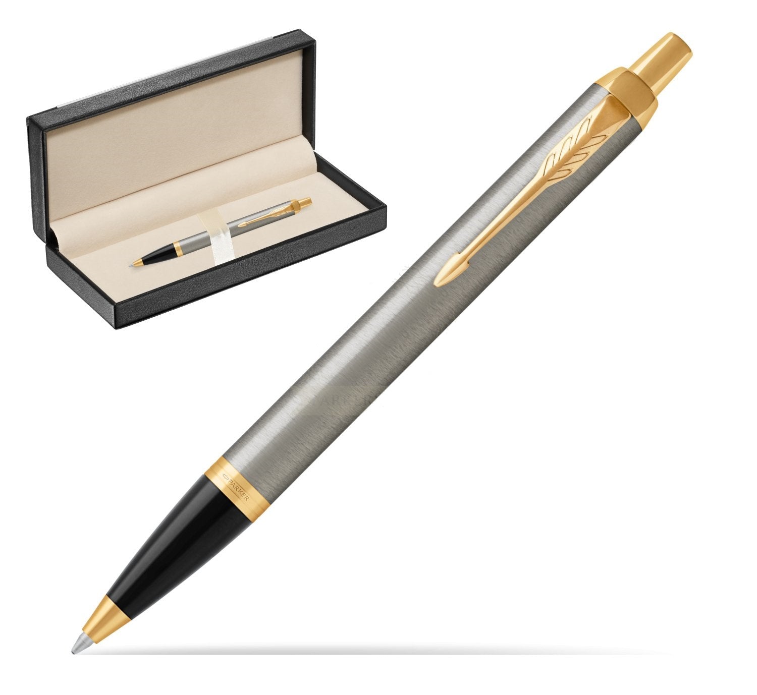 Parker Jotter Brushed Metal Ballpoint Pen GT (Core Series)