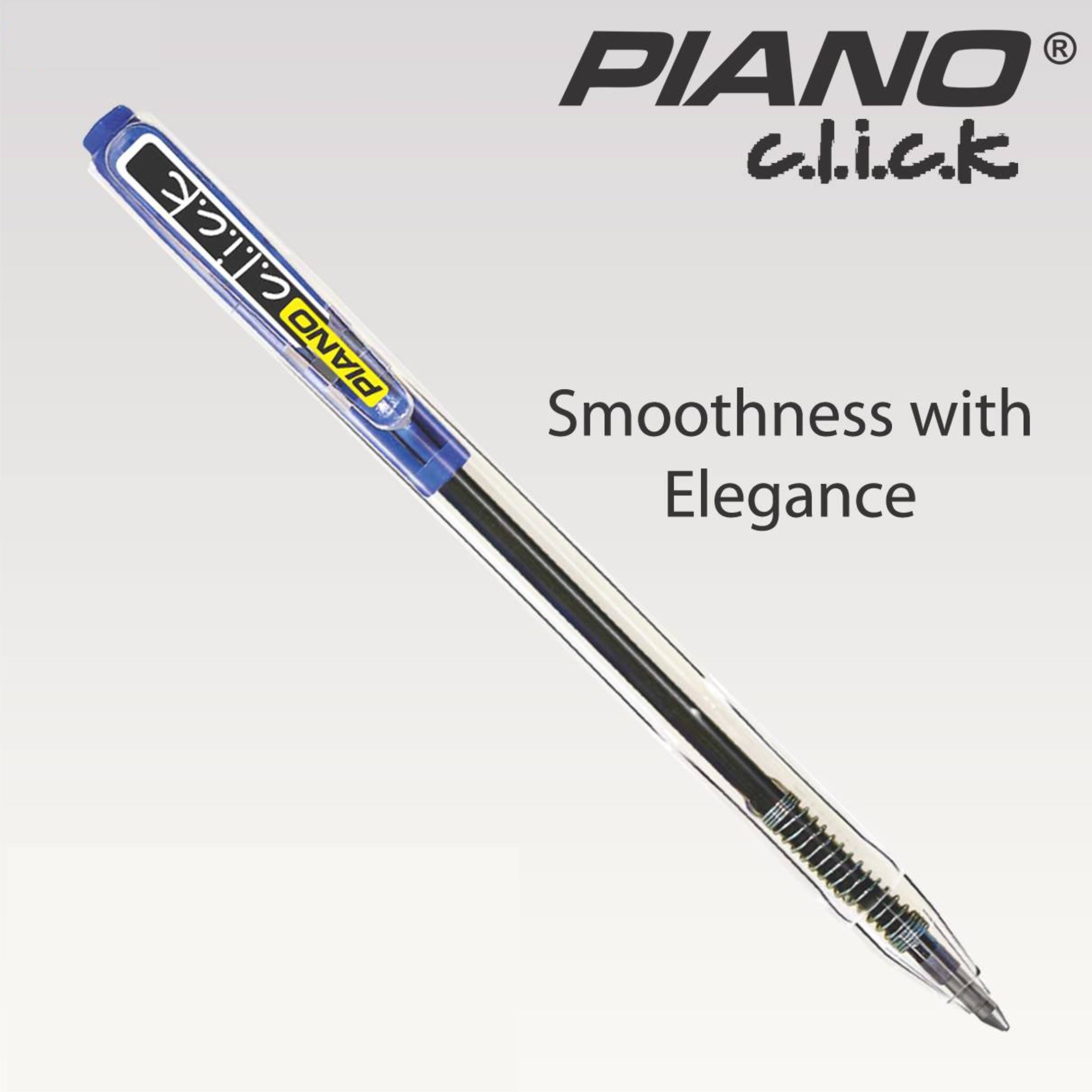 Piano Click Sky Ballpoint Pen Pack of 10
