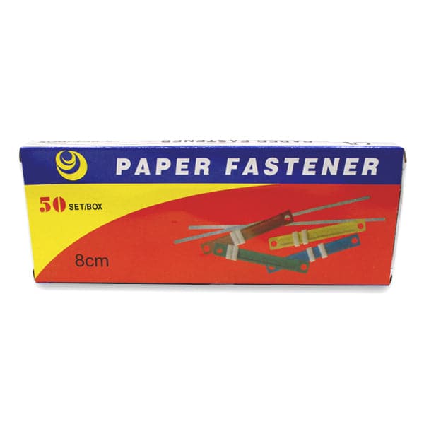 Paper Fastner Plastic White