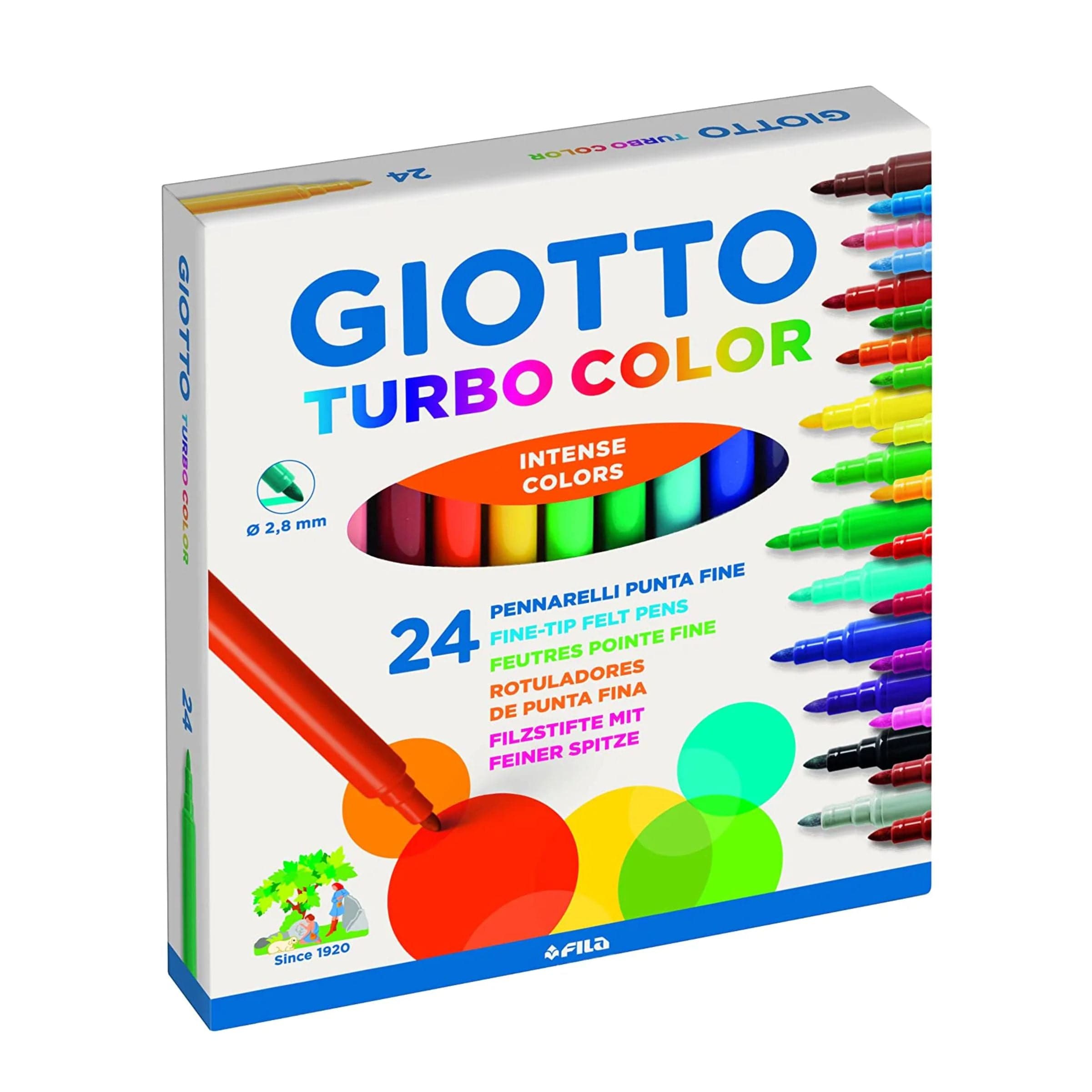 Giotto Turbo Color Markers 24 Pcs Set