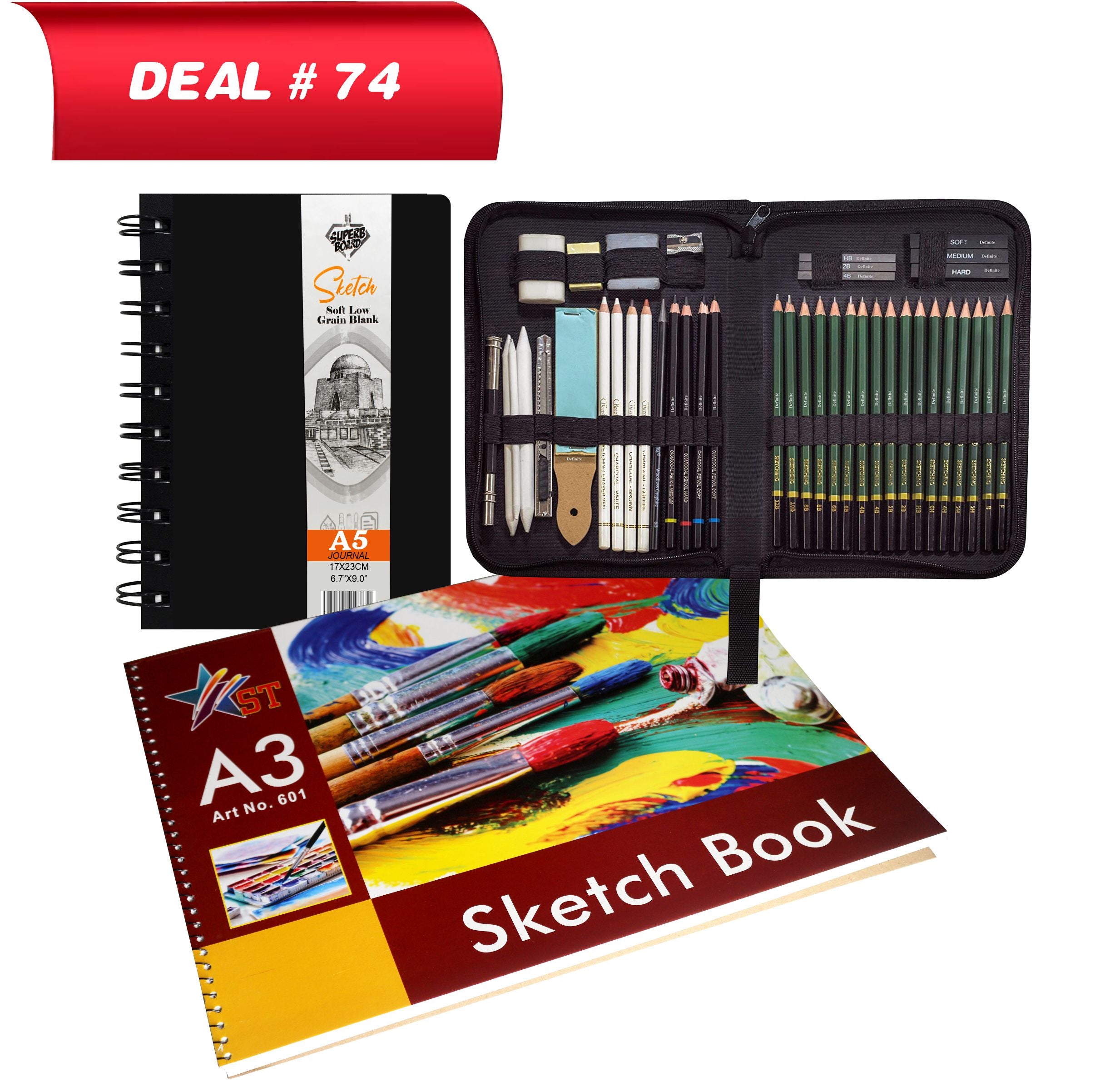 Professional Sketching Kits For Artist, Deal No.74