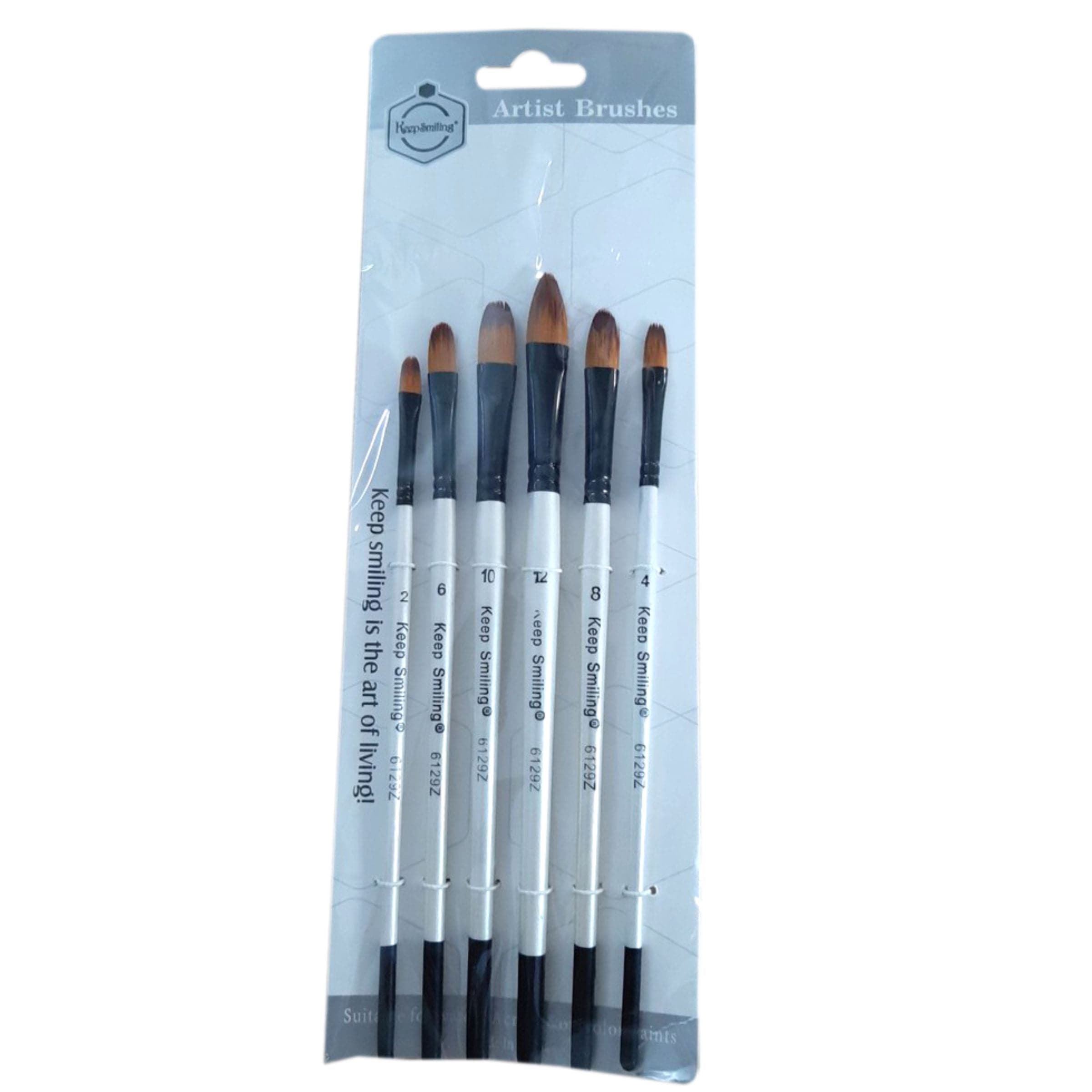 P Brush Glaze Mop #6129Z (6Pcs) Keep Smiling
