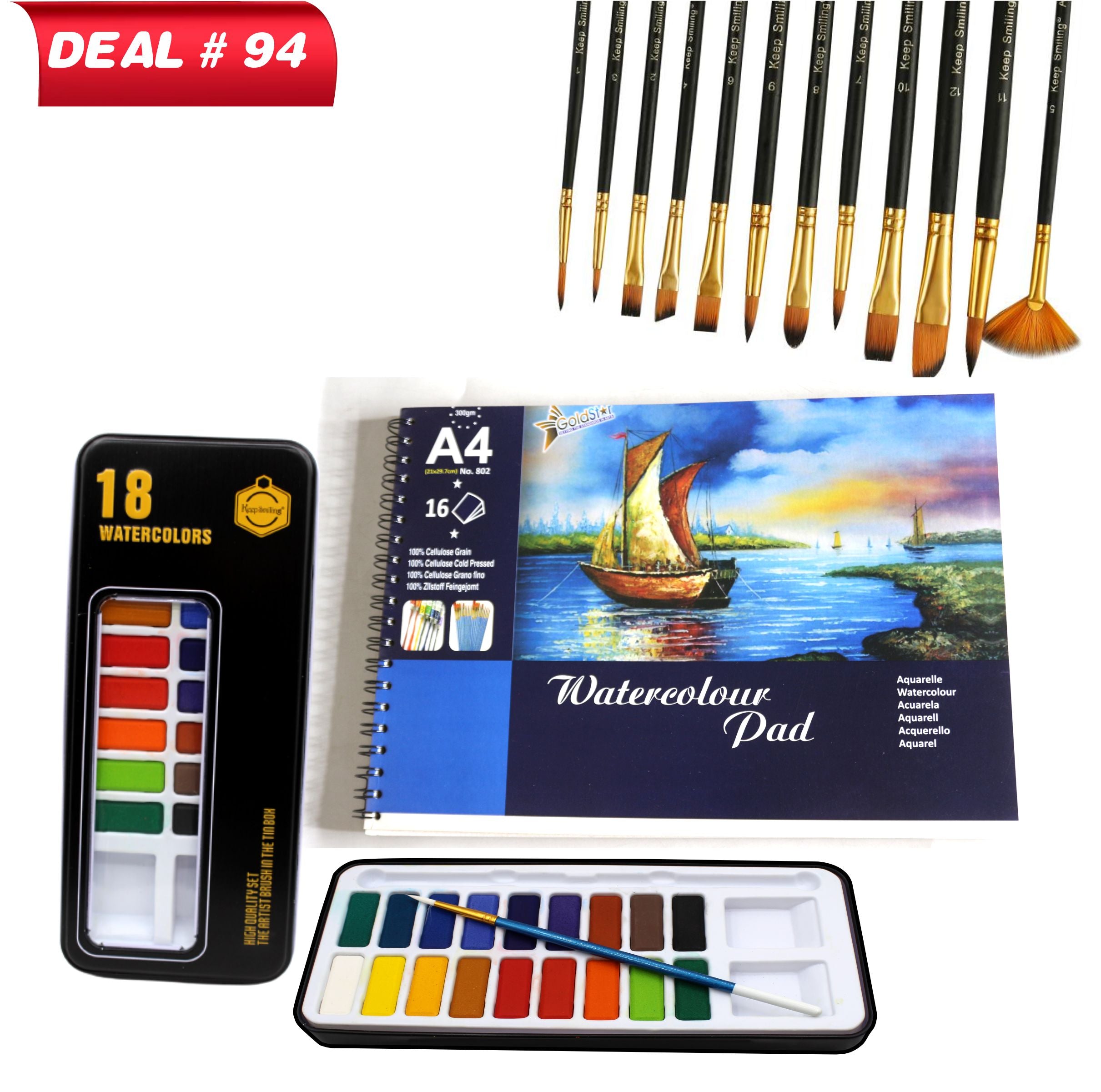 Watercolor Kit For Beginners Artist, Deal No.94