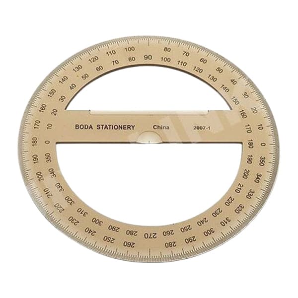 Round D Protractor 360 Degree