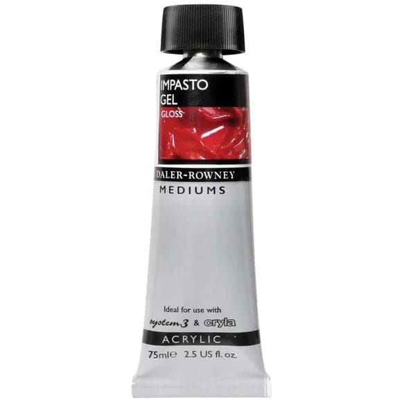 Impasto Gel Medium Gloss & Matt for Acrylics in 75ml Tube