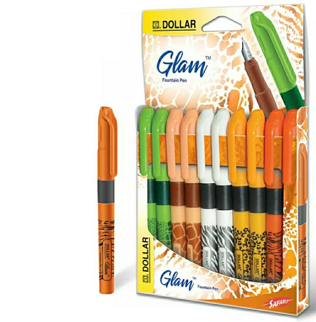 Dollar Glam Fountain Pen Pack of 10
