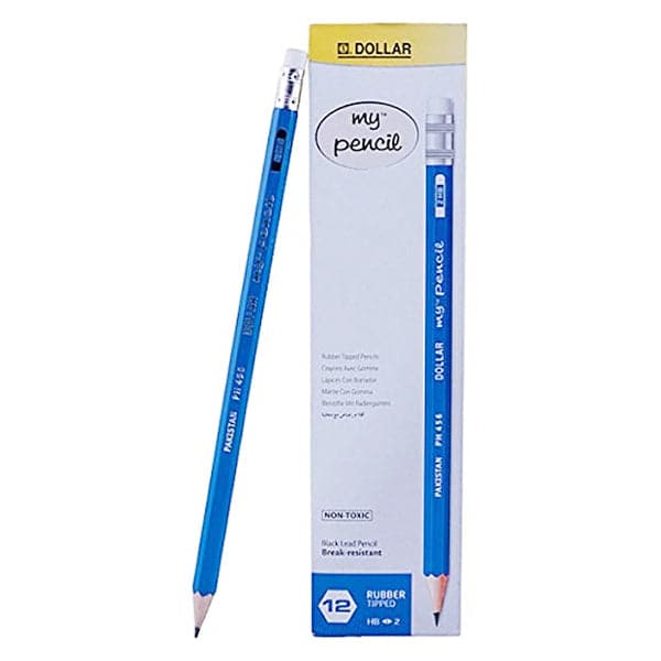 Dollar My Pencil with Eraser Pack of 12