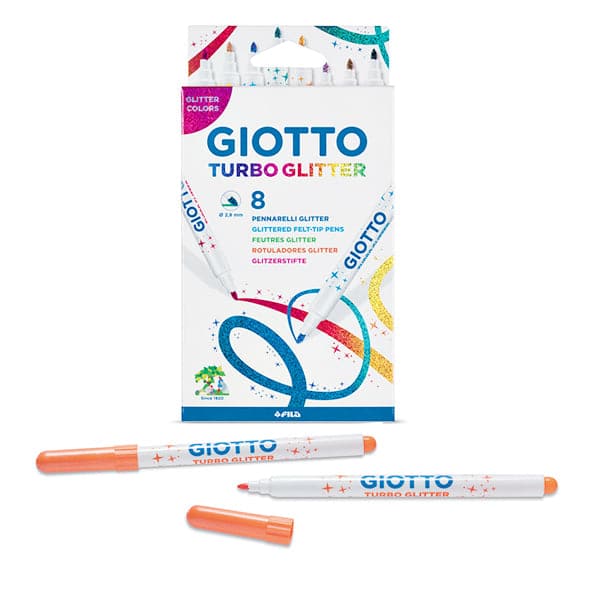 Giotto Turbo Glitter Marker 8 Pcs Set