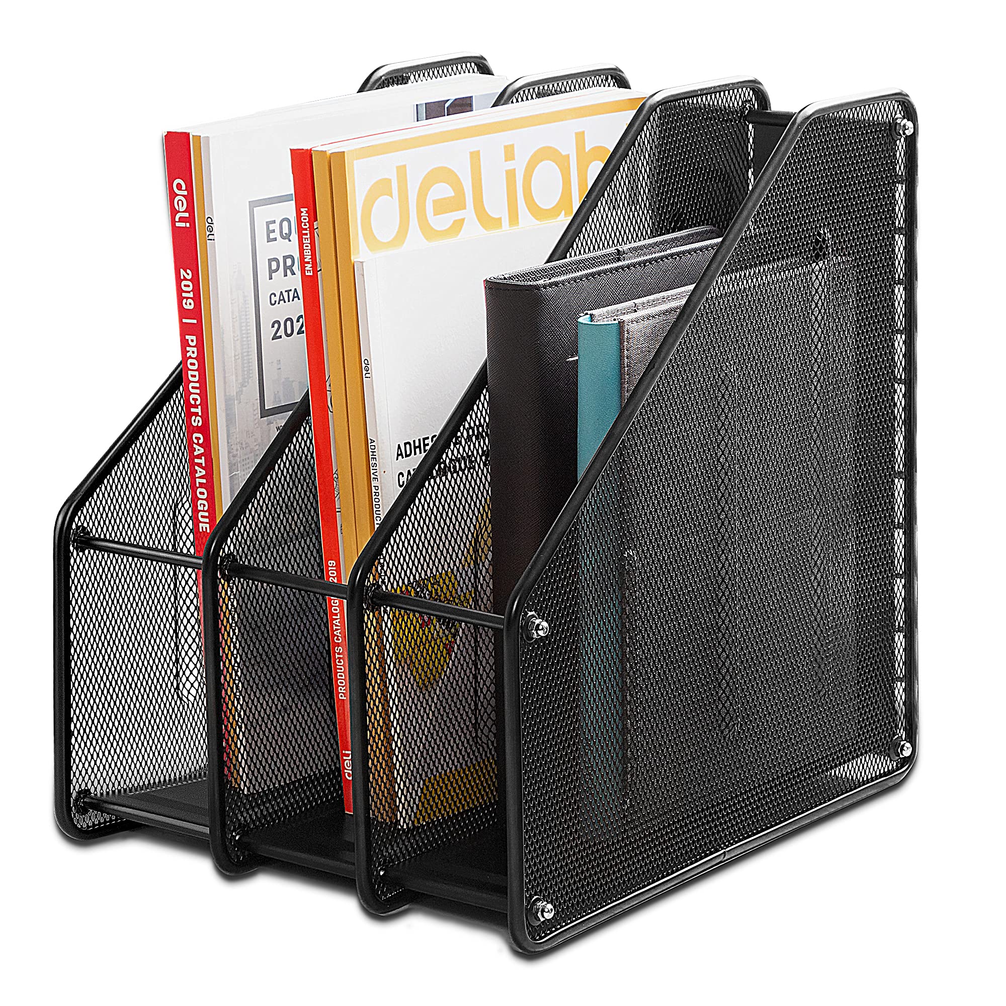 Metal Mesh Magazine File Rack