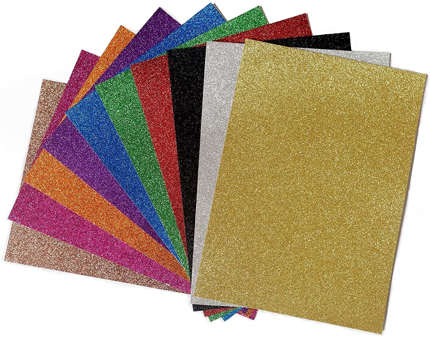 Multicolor Foaming Glitter Sheets A3 Size Pack Of 10