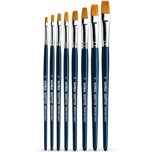 Giotto Taklon Synthetic Hair Flat Paint Brush 1pc