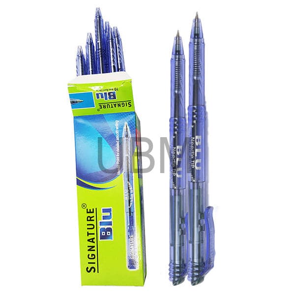 Signature Blu Ballpoint Pen Pack of 10