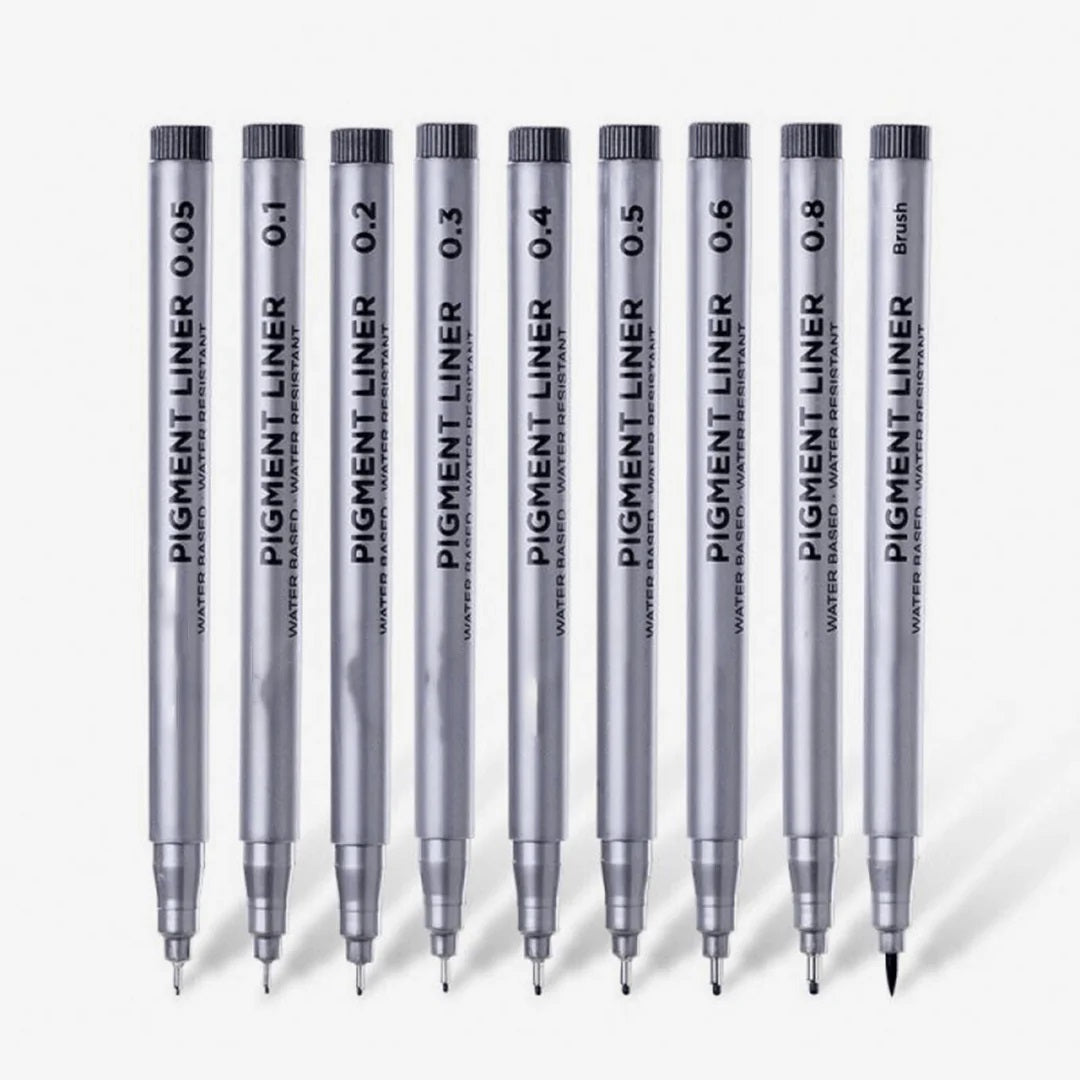 Keep Smiling Pigment liner Pack Of 9