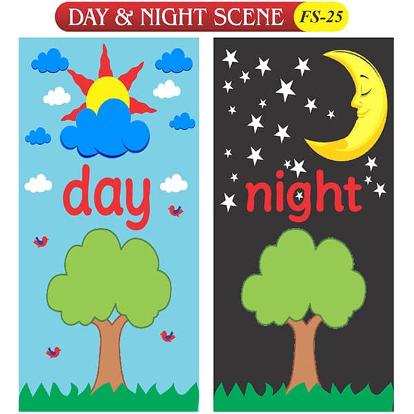 Day & Nights Scene Fs-25 Coloured