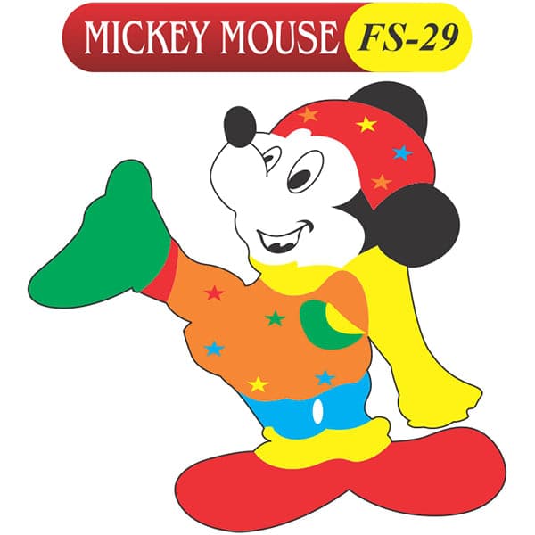 Kids Learning Educational Foam Wall Mickey Mouse