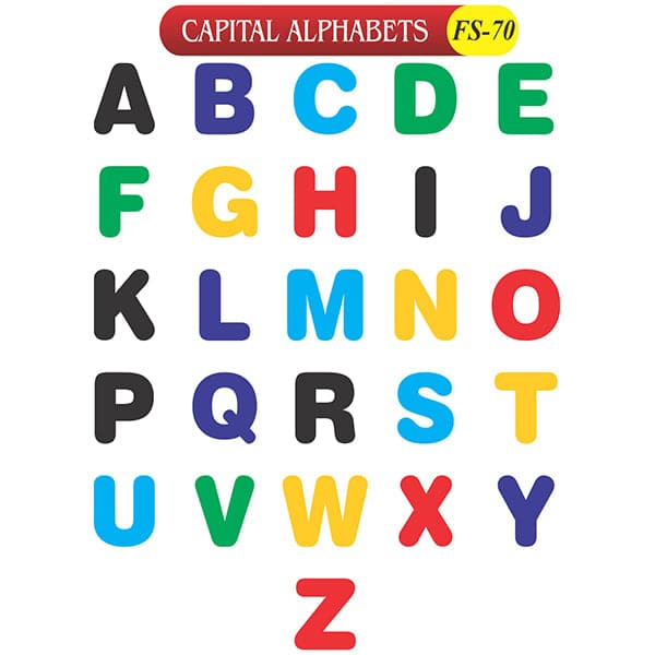 Capital Alphabets  Fs-70 Coloured